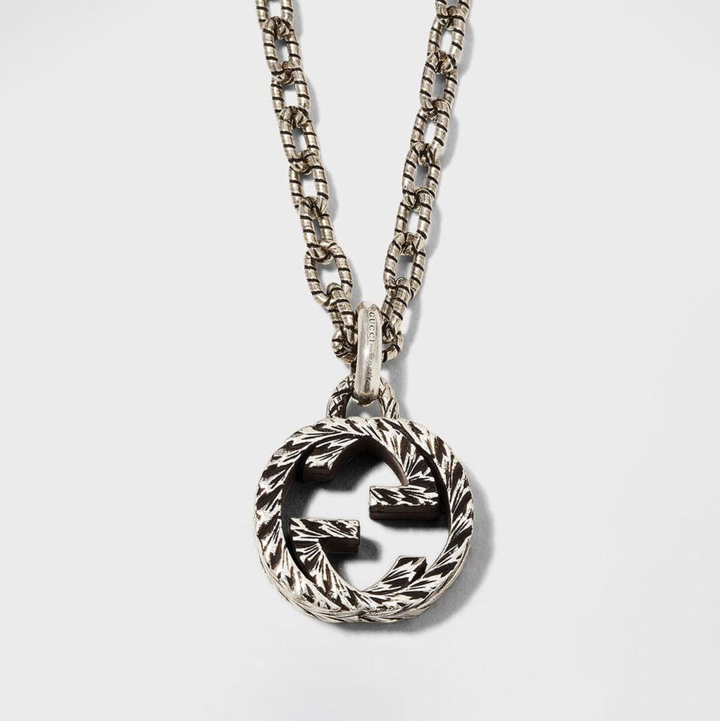 Double Gucci Interlocking Gucci Pendant Necklace