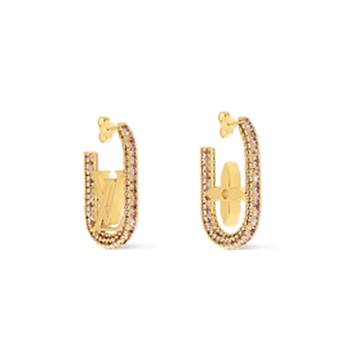 18K Louis Vuitton My Chain Earrings