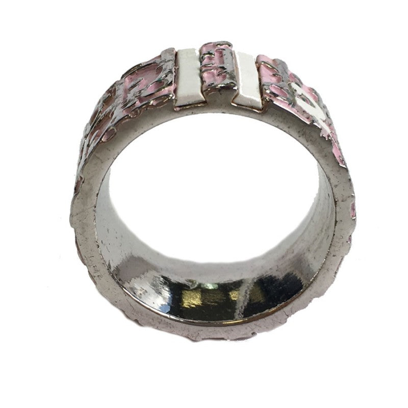 18K Dior Monogram Enamel Ring