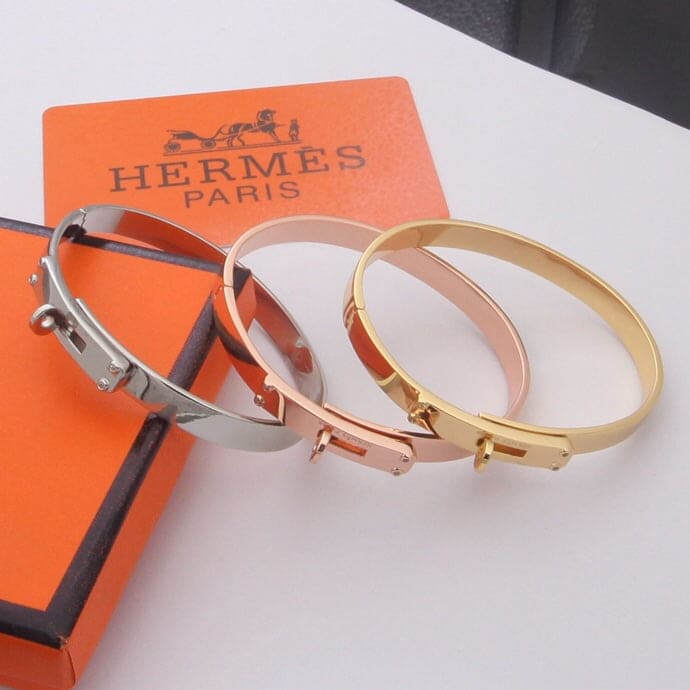 18K White Gold Kelly Hermes Bracelet