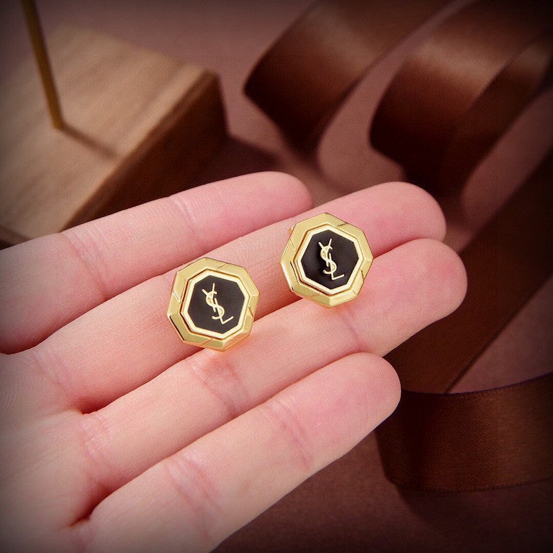 18K YSL Gold Earrings